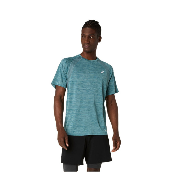Asics T-Shirt Running Road Foggy Teal Uomo
