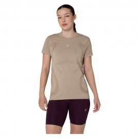 Asics T-Shirt Running Road Seamless Grigio Donna