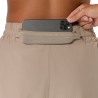 Asics Pantaloncini Running Nagino Run 2-N-1 Grigio Donna