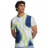 Under Armour T-Shirt Running Ua Velociti Pro Print Nero Navy Argento Uomo