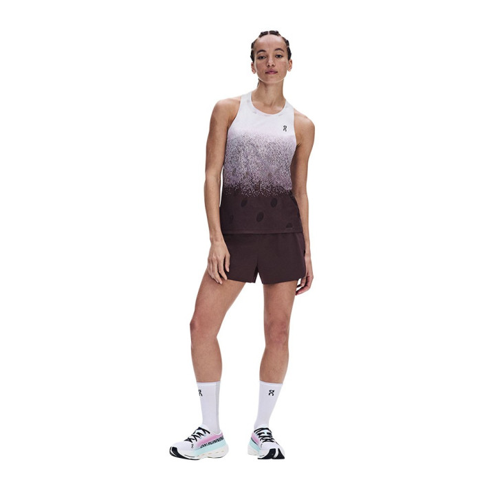 On Canotta Running Zero Foxgiove Bianco Donna