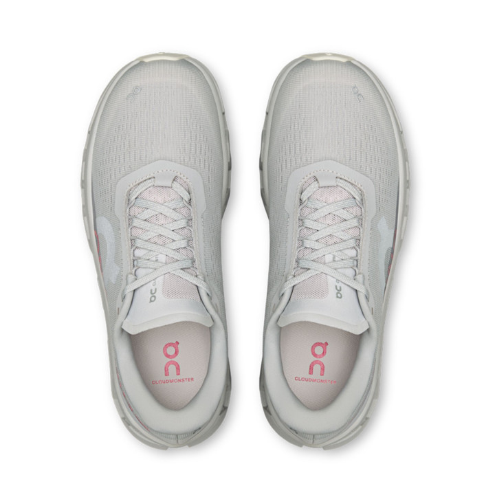 On Cloudmonster 1 Argento Camellia - Sneakers Donna