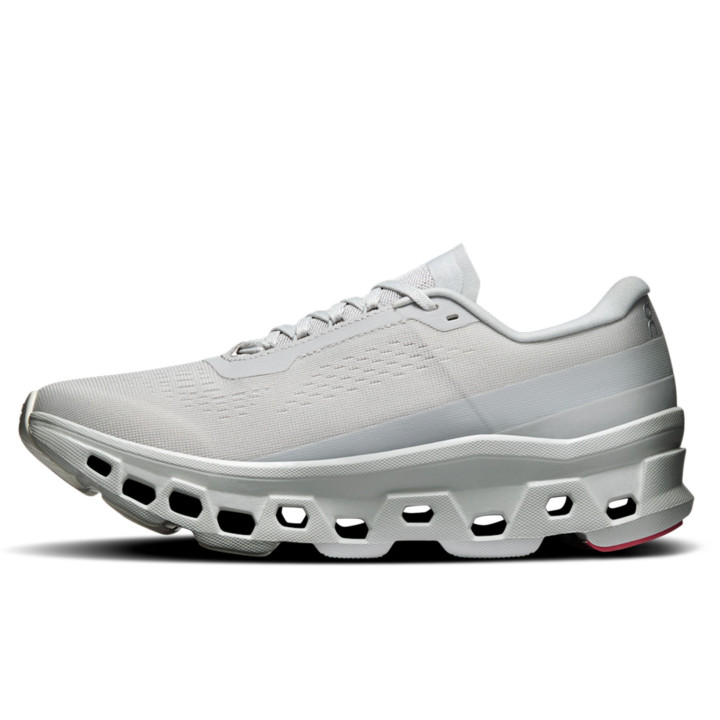 On Cloudmonster 1 Argento Camellia - Sneakers Donna