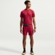 Nike T-shirt RunningStride Tough Rosso Argento Uomo