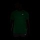 Nike T-shirt RunningStride Verde Spark Argento Uomo