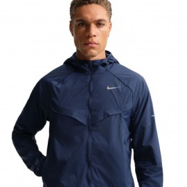 Nike Giacca Running Stride Uv Rpl Blu Navy Argento Uomo