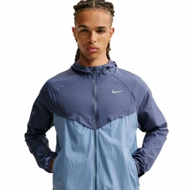 Nike Giacca Running Stride Uv Rpl Diffused Blu Work Blu Uomo