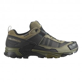 Salomon X Ultra 5 GORE-TEX Olive Night Nero Bistro Verde - Scarpe Hiking Uomo