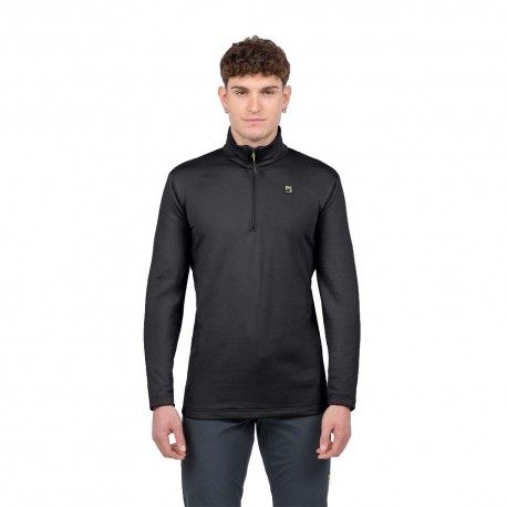 Karpos Felpa In Pile Pizzocco Evo Half Zip Nero Uomo
