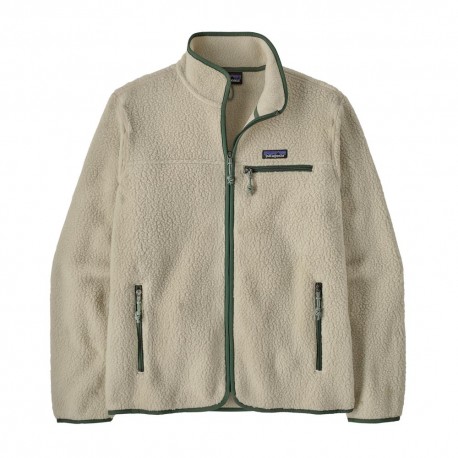 Patagonia Felpa In Pile Retro Pile Trekking Pelican Canopy Verde Uomo