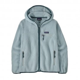 Patagonia Felpa In Pile Retro Pile Trekking Hoody Virtually Blue Donna
