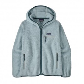 Patagonia Felpa In Pile Retro Pile Trekking Hoody Virtually Blue Donna