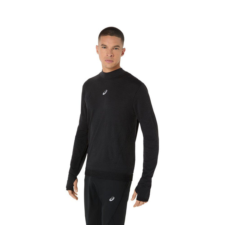 Asics Maglia Running Road Winter Seamless Performance Nero Uomo