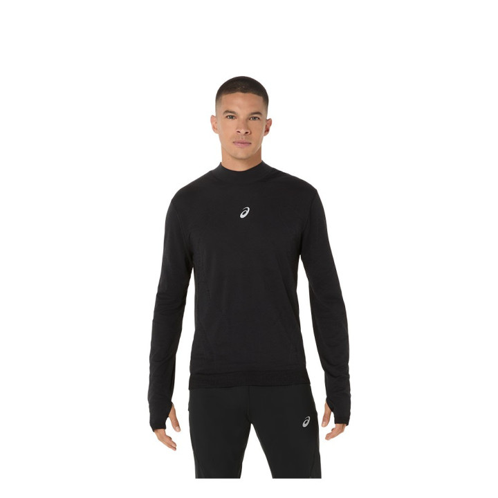 Asics Maglia Running Road Winter Seamless Performance Nero Uomo