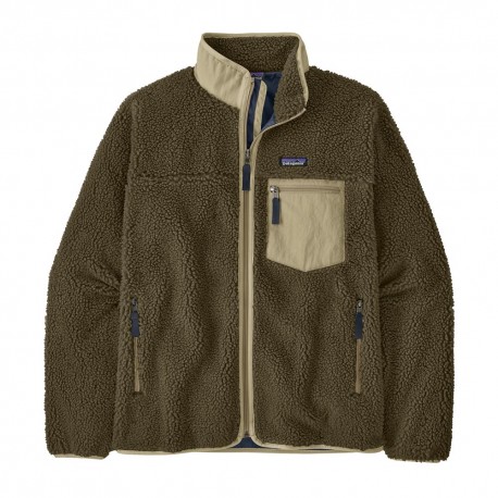 Patagonia Giacca Trekking Classic Retro-X Basin Verde Uomo