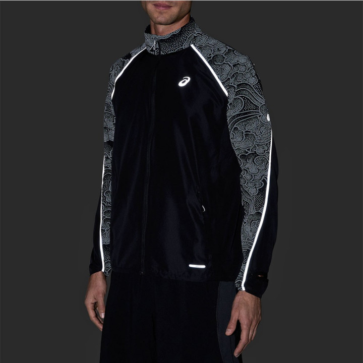 Asics Giacca Running Road Lite-Sho Performance Nero Uomo