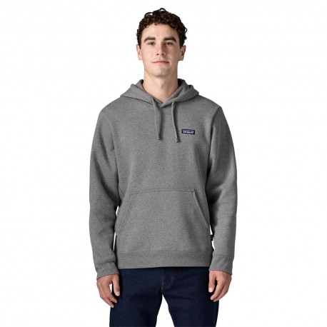 Patagonia Felpa Trekking P-6 Label Uprisal Hoody Gravel Heather Uomo