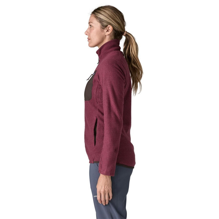 Patagonia Felpa In Pile R1 Air Berry Fig Donna