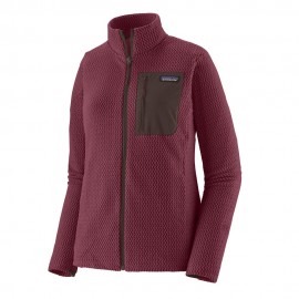 Patagonia Felpa In Pile R1 Air Berry Fig Donna