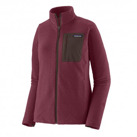 Patagonia Felpa In Pile R1 Air Berry Fig Donna