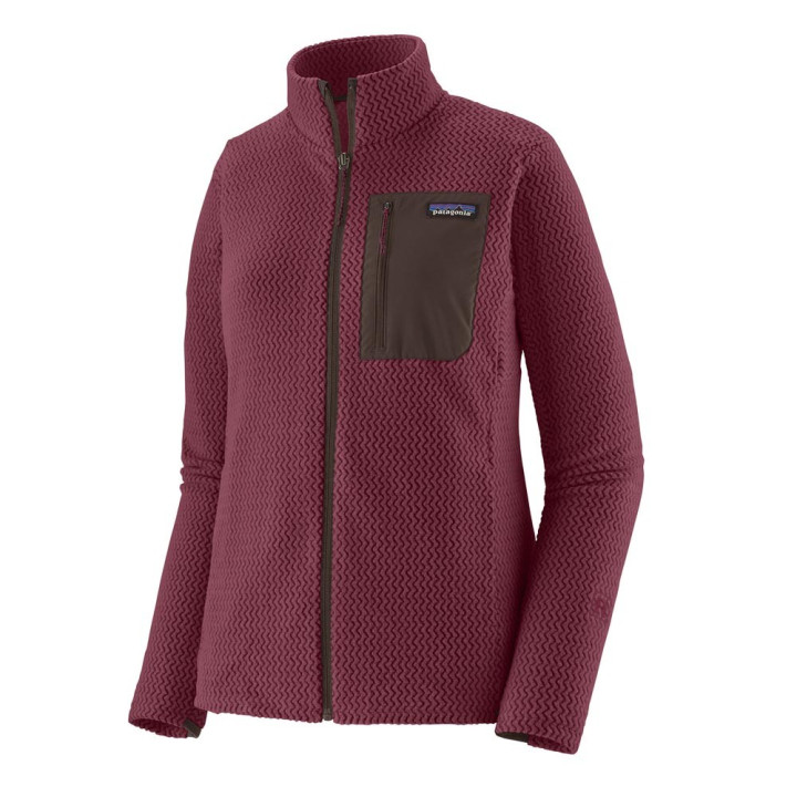 Patagonia Felpa In Pile R1 Air Berry Fig Donna