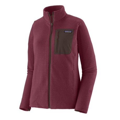 Patagonia Felpa In Pile R1 Air Berry Fig Donna