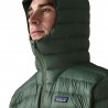 Patagonia Giacca Trekking Piuma Sweater Hoody Treeline Verde Uomo