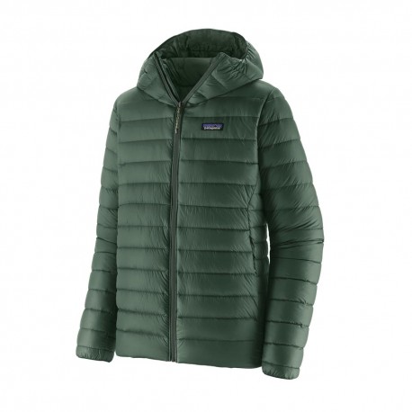 Patagonia Giacca Trekking Piuma Sweater Hoody Treeline Verde Uomo