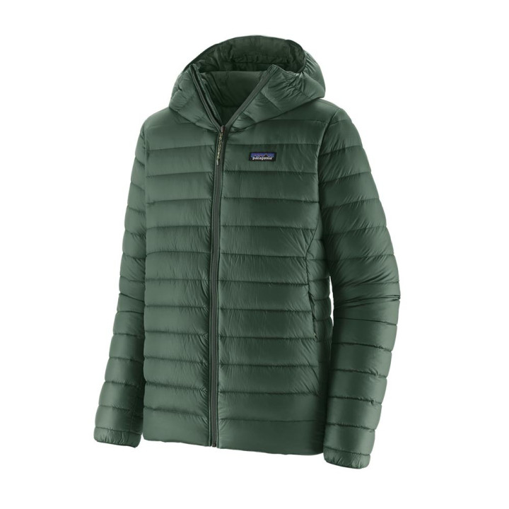 Patagonia Giacca Trekking Piuma Sweater Hoody Treeline Verde Uomo