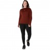 Asics Maglia Running Road Winter Seamless Singed Rosso Donna