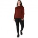Asics Maglia Running Road Winter Seamless Singed Rosso Donna