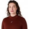 Asics Maglia Running Road Winter Seamless Singed Rosso Donna