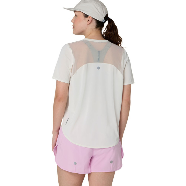Asics T-Shirt Running Road Cream Donna