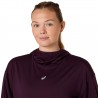 Asics Felpa Running Nagino Run Winter Dark Aubergine Donna