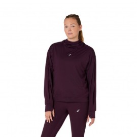 Asics Felpa Running Nagino Run Winter Dark Aubergine Donna