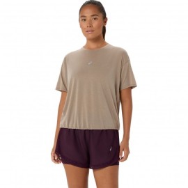 Asics T-Shirt Running Nagino Run Grigio Donna