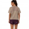 Asics T-Shirt Running Nagino Run Grigio Donna