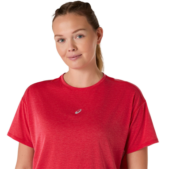 Asics T-Shirt Running Nagino Run Rosso Donna