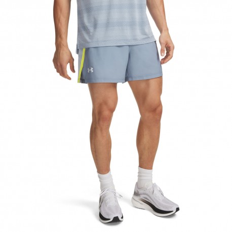 Under Armour Pantaloncini Running Ua Launch 5" Blu Wind Uomo