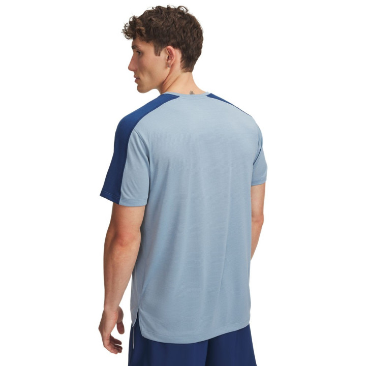 Under Armour T-Shirt Running Ua Velociti Blu Nero Navy Uomo
