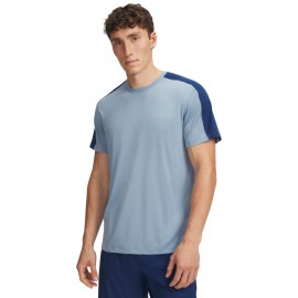 Under Armour T-Shirt Running Ua Velociti Blu Nero Navy Uomo