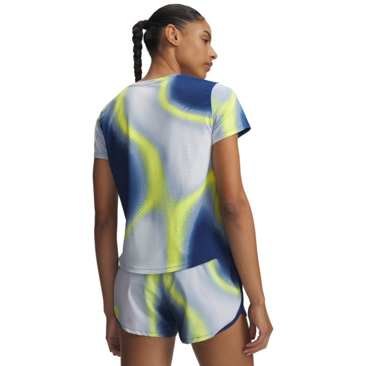 Under Armour T-Shirt Running Ua Velociti Pro Nero Navy Argento Donna