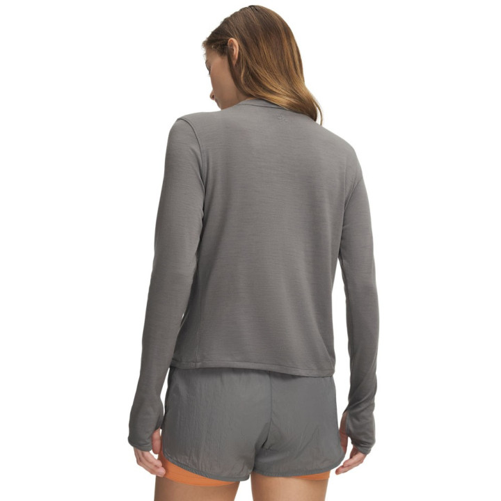 Under Armour Maglia Running Wool Regulator Clay Verde Titanium Donna