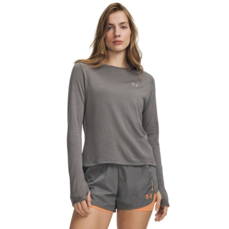 Under Armour Maglia Running Wool Regulator Clay Verde Titanium Donna