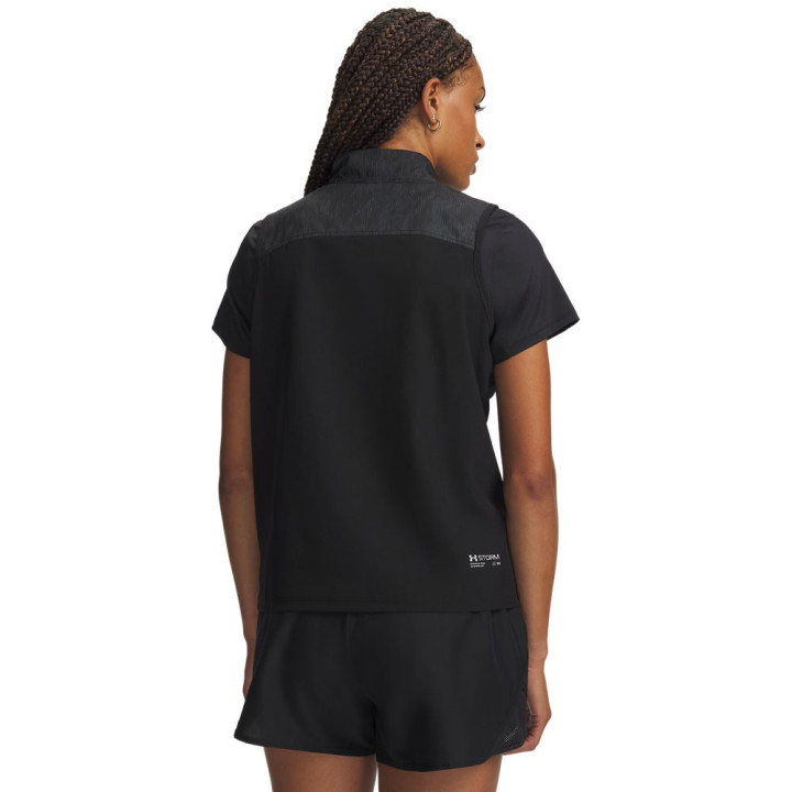Under Armour Gilet Running Ua Velociti Cstorm Ultimate Nero Donna