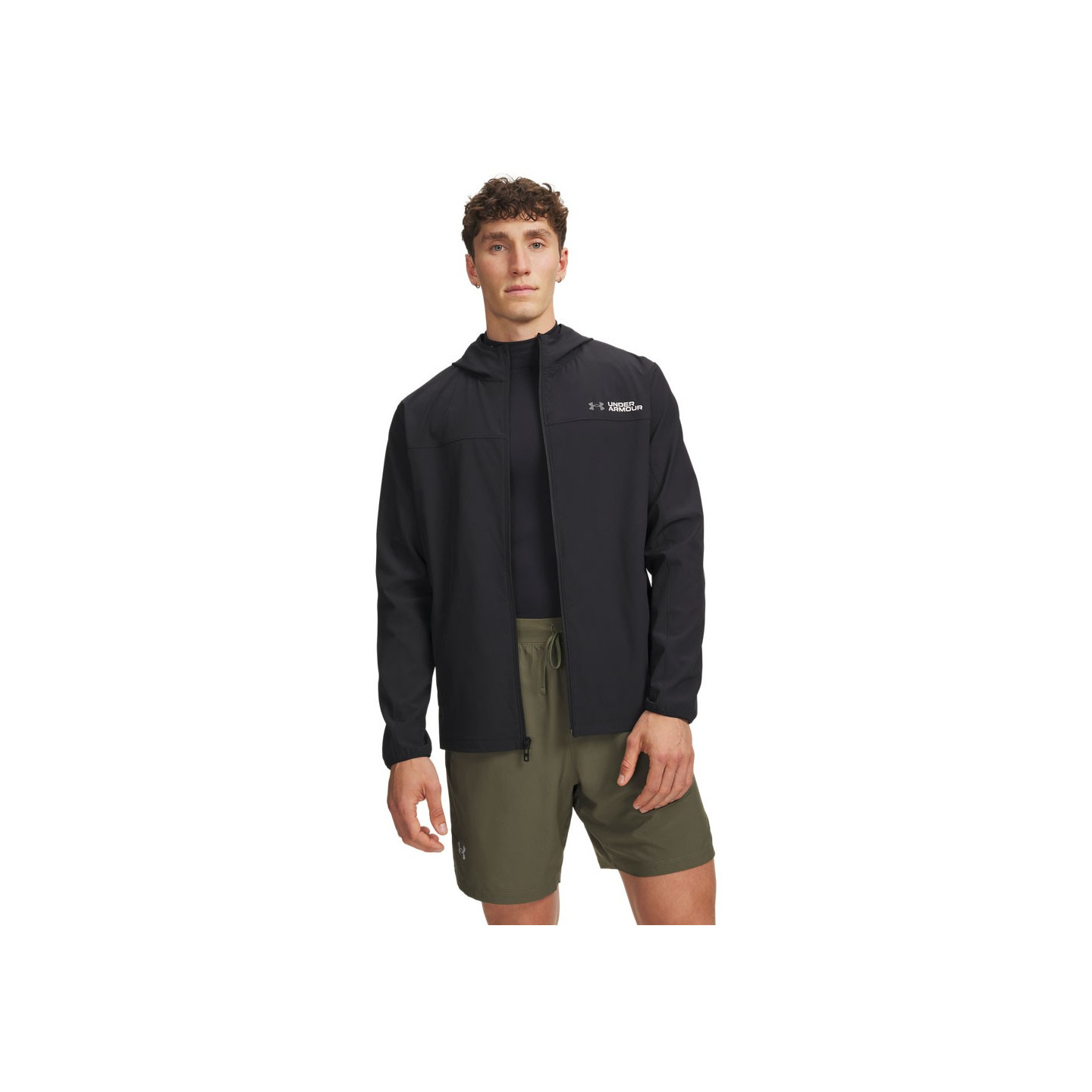 Under Armour Uomo Nero Giacca Velociti Storm Da / Riflettente M - Immagine 3