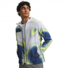Under Armour Giacca Running Ua Velociti Storm Neroout Navy Argento Uomo