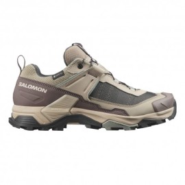 Salomon X Ultra 5 GORE-TEX Desert Tan Bianco Pepper Gree - Scarpe Hiking Donna