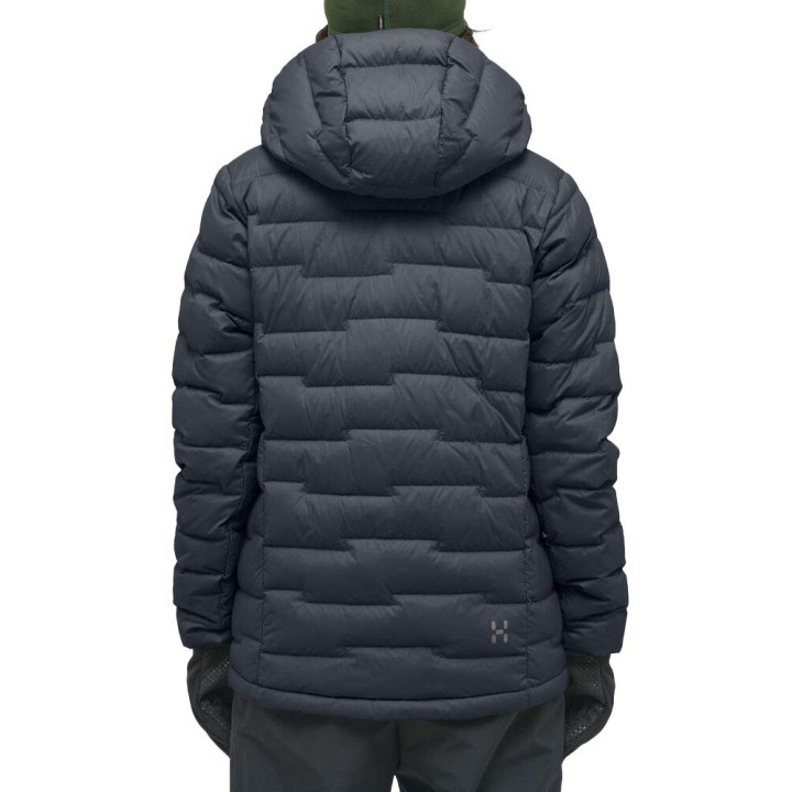 Haglofs Giacca Trekking Piuma Roc Flash Hood True Nero Donna