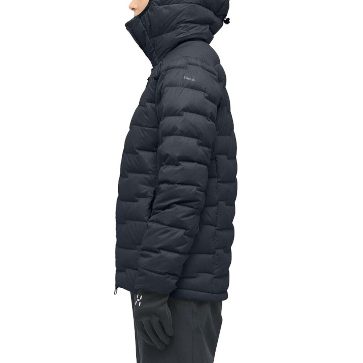 Haglofs Giacca Trekking Piuma Roc Flash Hood True Nero Donna